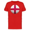 thumbnail image 1 of Soccer Ball With England Flag T-Shirt Men -Image by Shutterstock, Male Large, 1 of 2