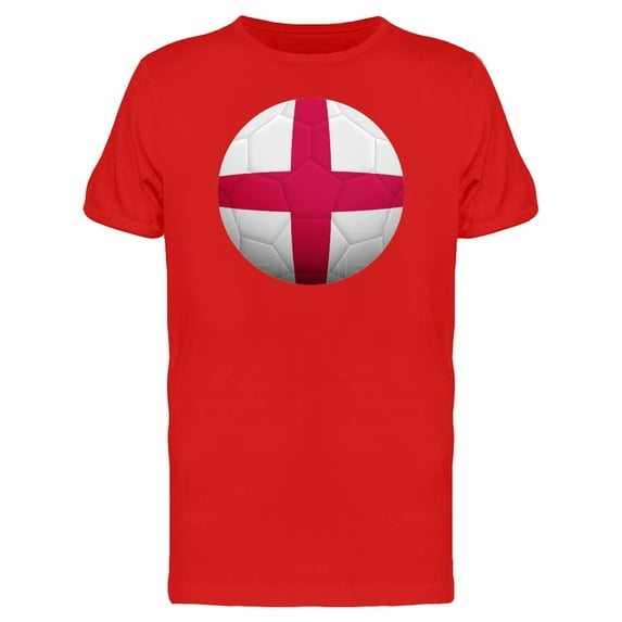 Soccer Ball With England Flag T-Shirt Men -Image by Shutterstock, Male Large
