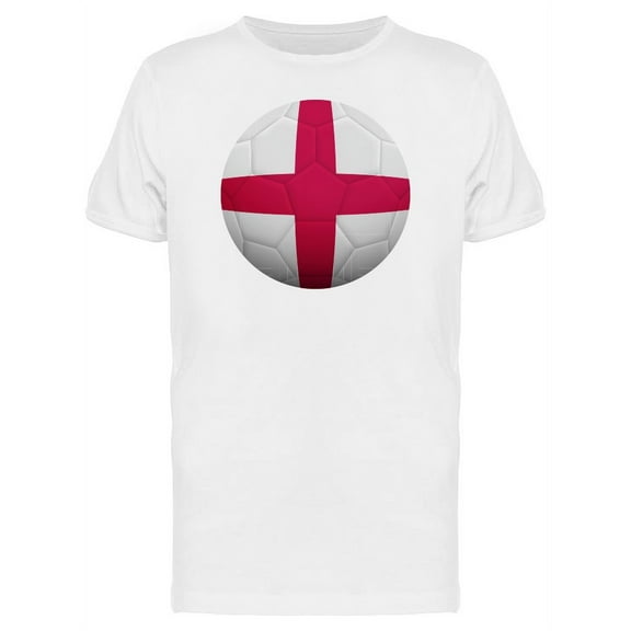 Soccer Ball With England Flag T-Shirt Men -Image by Shutterstock, Male Medium