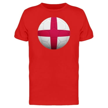 Soccer Ball With England Flag T-Shirt Men -Image by Shutterstock, Male Small