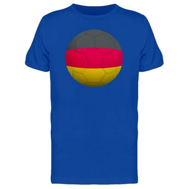 Soccer Ball With Germany Flag T-Shirt Men -Image by Shutterstock, Male Medium