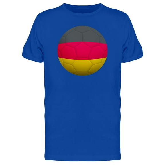 Soccer Ball With Germany Flag T-Shirt Men -Image by Shutterstock, Male Medium