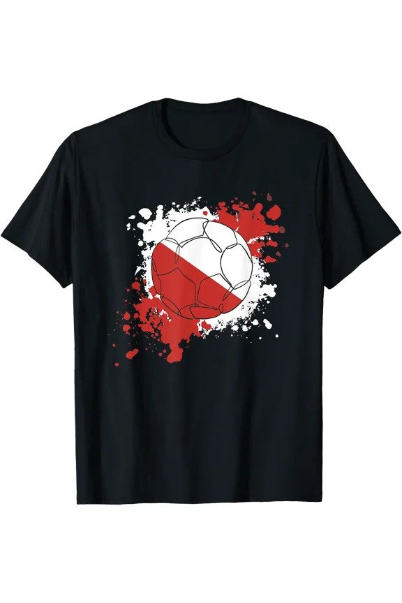 Soccer Ball With The Flag Of Poland T-Shirt