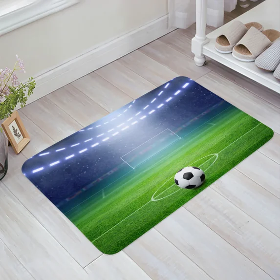 Soccer Balls Football Field Carpet For Living Room Area Rug Floor Mat Bedside Hallway Doormat Kids Bedroom Rug Home Decoration