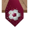 thumbnail image 1 of Soccer Balls Football Field Table Runners Modern Home Kitchen Dining Tablecloths Wedding Party Table Decoration Table Runner, 1 of 5