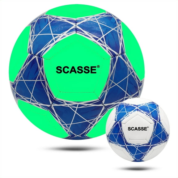 Soccer Balls Kid Size 3,Glow in The Dark Official Size Soccer Ball,Indoor/Outdoor Light Up Training Ball with Pump and Needls,Street Ball Game for Kids,Boys and Girls