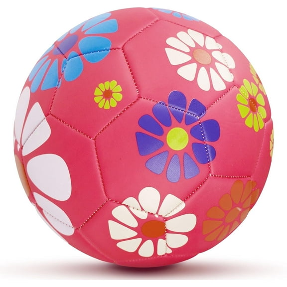 Soccer Balls Size 3 - Girls Soccer Ball Size 3, Soccer Ball for Kids Aged 4-6 6-8 Outdoors Sports Ball Recreation Playing Ball Birthday Christmas Soccer Gifts