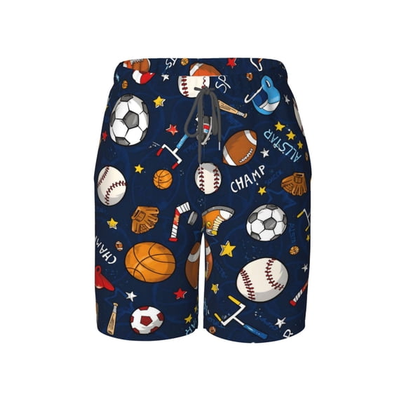 Soccer Baseball Football Beach Pants Lightweight Teen Shorts with Mesh Lining and Drawstring