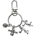 thumbnail image 1 of Soccer Basketball Keychain for Women Men Sport Bag Charm for Purse Pendant for Boy Girl Birthday Christmas Gift, 1 of 16