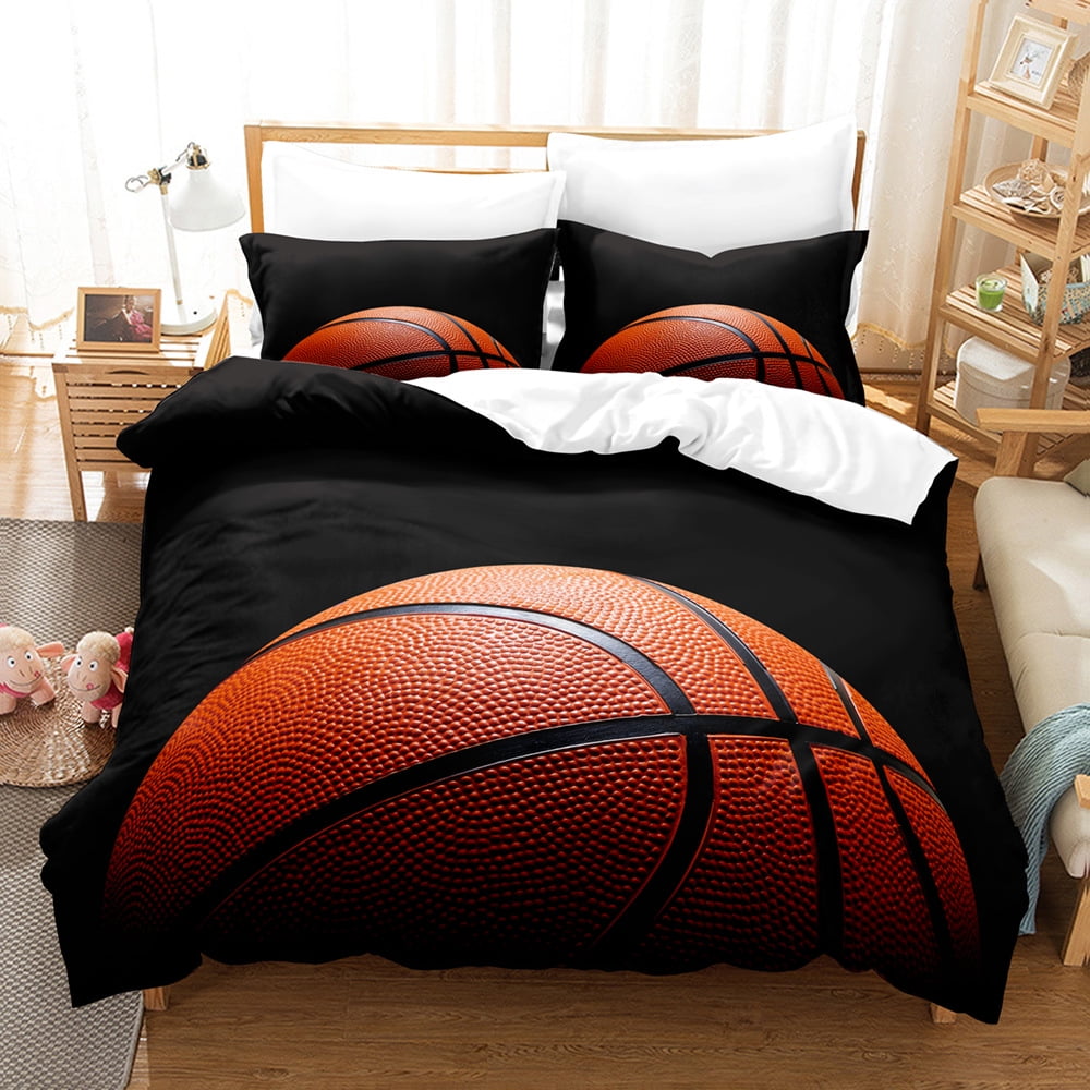 Soccer Bedding Sets,3D Sports Themed Bedding AllSeason Quilted Duvet