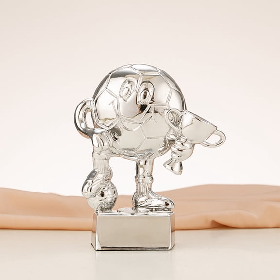 Soccer Best Player Golden Trophy - Adorable Mascot Statue Commemorative Gift,High-Quality Soccer Award for Championship Winners,Sports Enthusiast Collectibles