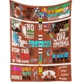 thumbnail image 1 of Soccer Blanket - Soccer Blankets Soccer Gifts for Adult and Kids Plush Soccer Blanket for Couch Bed Sofa Home Decor 40"X50", 1 of 5