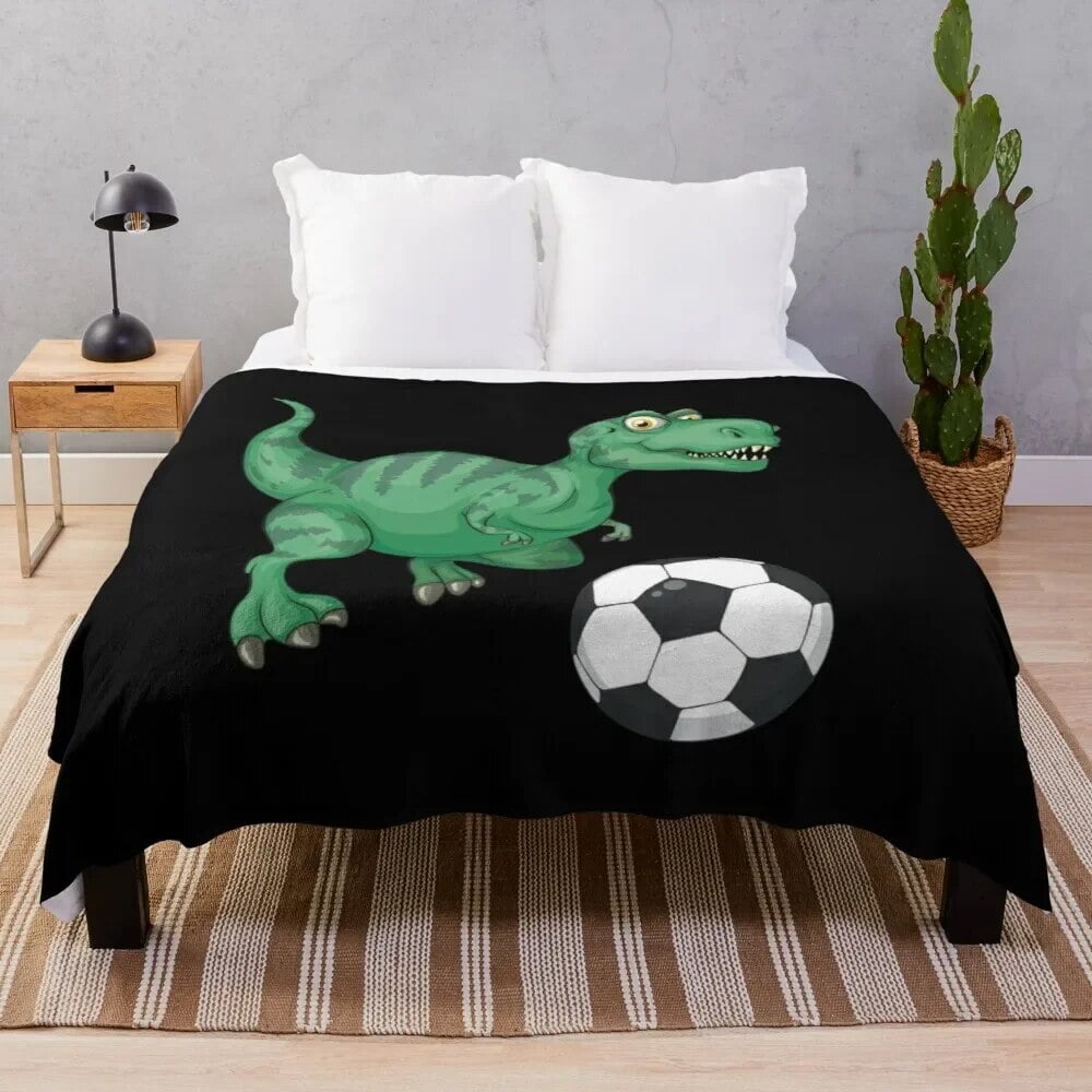 Soccer Blanket Warm Ultra Soft Football Ball Throw Blankets Soccer Team