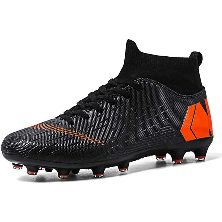 Soccer Boots Shoes for Big Boy Turf Indoor Youth Football Shoes High Top Ankle Boots Colorful Ribbon for Men Outdoor Training TF AG Walmart