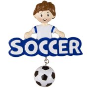 Soccer Boy Personalized Christmas Ornament DO-IT-YOURSELF