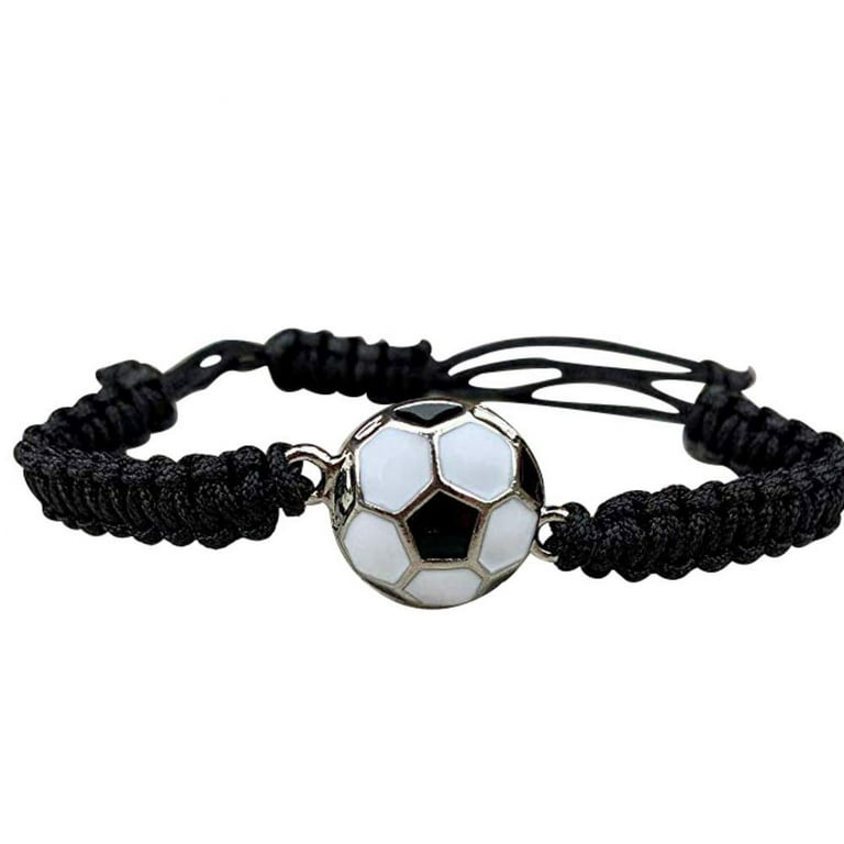 Rakhi Set Of Soccer Bracelet, Soccer Jewelry, Adjustable Unisex
