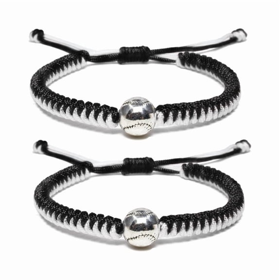 Baseball Bracelets for Men Women and Kids - Stylish Accessories for Baseball Fans Team Spirit Gifts For boys Girls 8-12 and Game Decor… (Blue 2PCS)