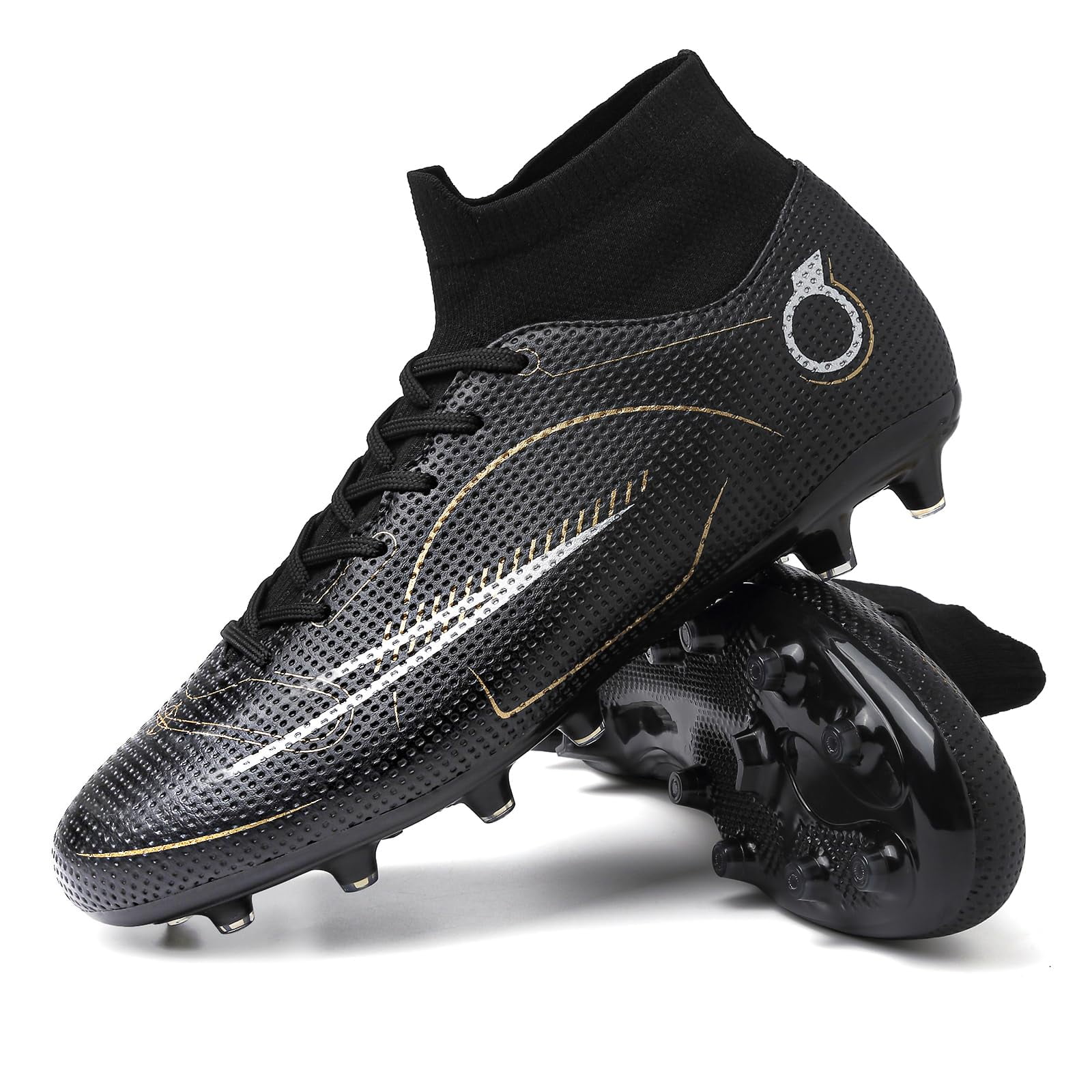Soccer Ceats Mens Women Football Cleats Tacos de Futbol para Hombre Outdoor Zapatos para Futbol para Hombres High Top Cleats Turf Soccer Shoes Men Futsal Shoes Professional Soccer Cleats AG/FG C30