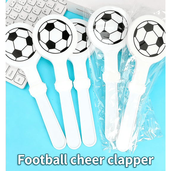 Soccer Clapper Toys (2-Pack) - Noisemaker Party Favors for Birthdays, Concerts & Sporting Events