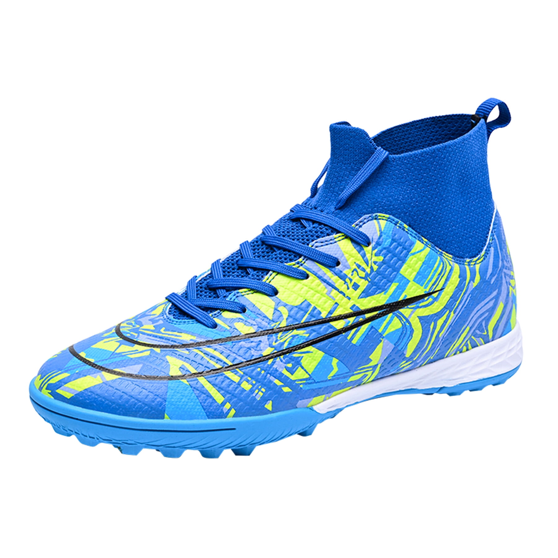 Soccer Cleats Men HighTop Football Shoes Outdoor Professional Spikes