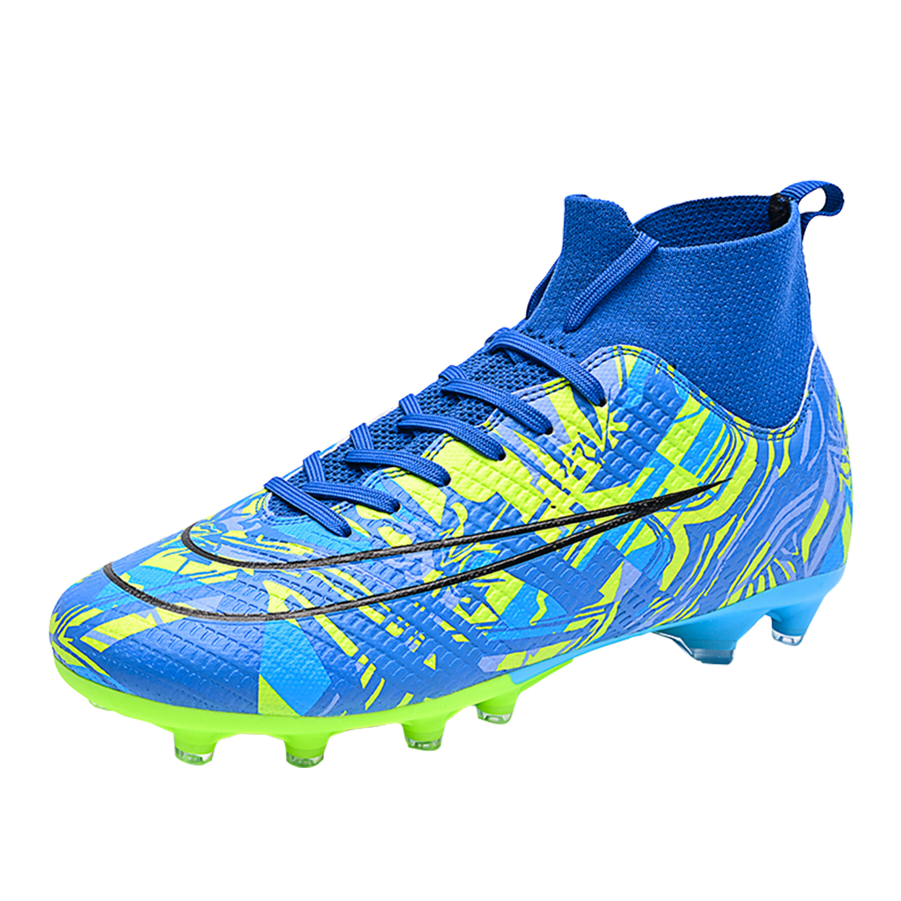 Soccer Cleats Men High-Top Football Shoes Outdoor Professional Spikes Soccer Shoes