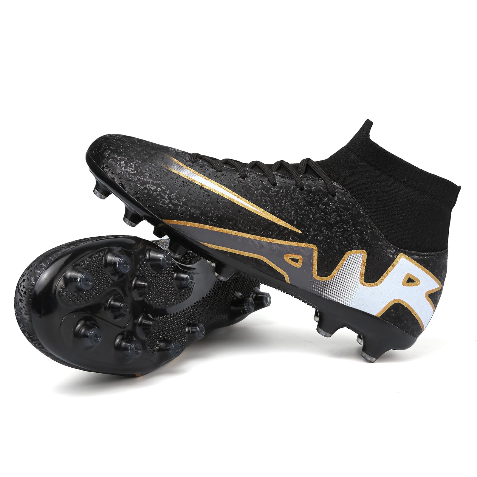 Soccer Cleats Mens Football Cleats Womens Football Shoes Outdoor Soccer Shoes Tacos de Futbol para Hombre Baseball Cleats High Top Professional Training Boots Turf Football Boots AG FG C30