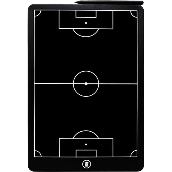 Soccer Coaching Board,16 Inch LCD clipboard for Coaches, Marking Training Tactical Board with Pen