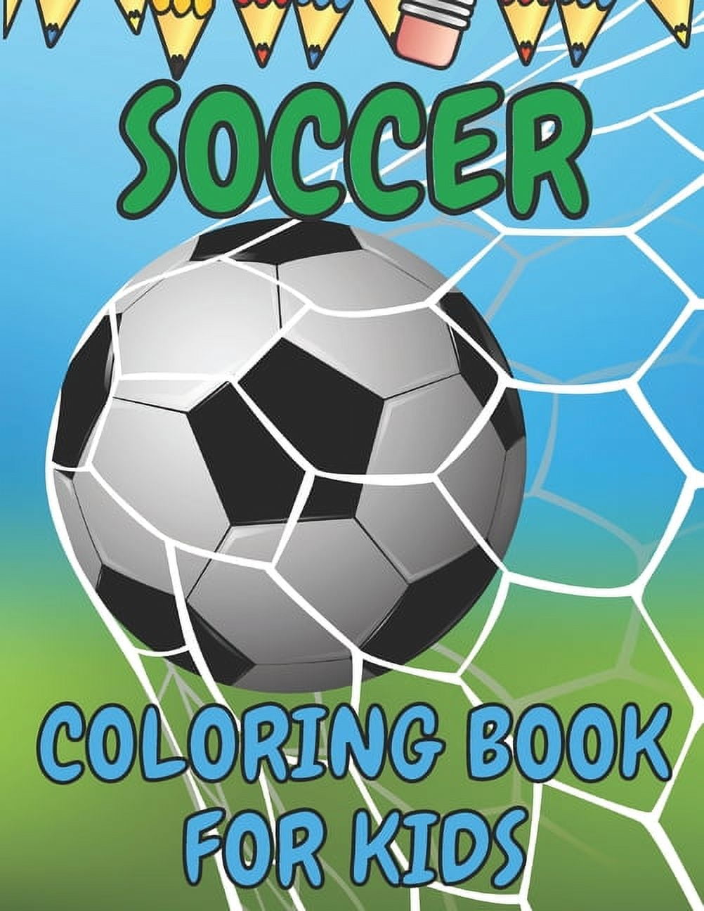 Soccer Coloring Book for Kids: Soccer Players Coloring Book Coloring ...