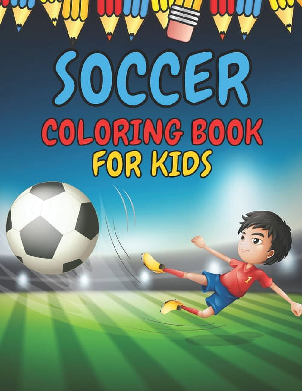 Soccer Coloring Book for Kids: Soccer Players Coloring Book Coloring ...