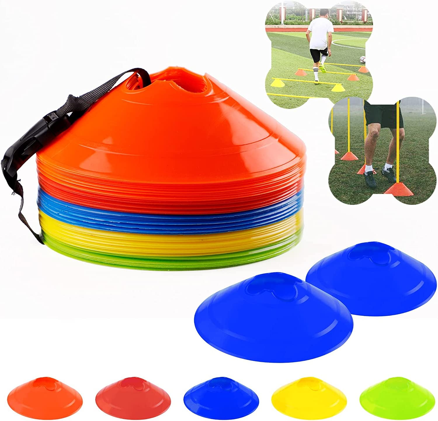 Soccer Cones Sports Cones for Drills Cones for Track and Field Training Football Outdoor Sports
