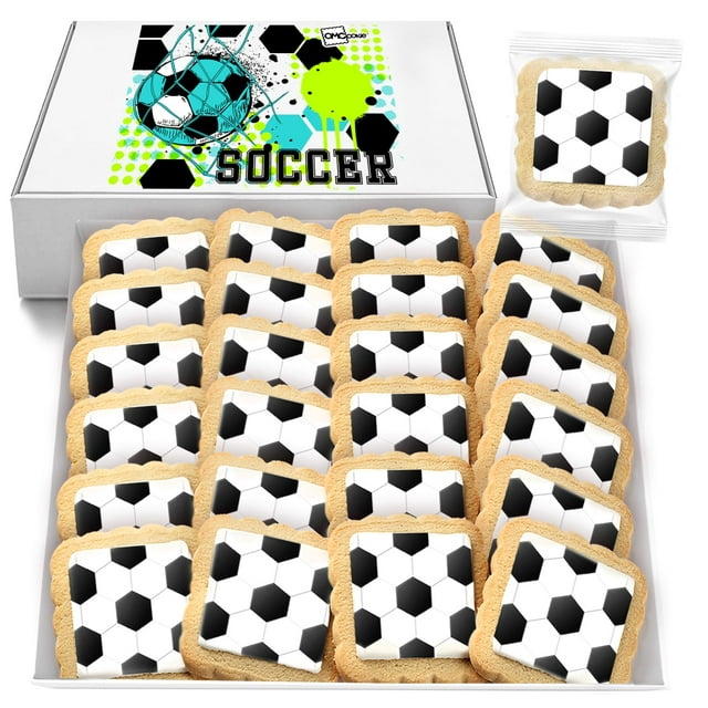 Soccer Cookies Individually Wrapped Decorated Party Favors Sugar Cookie