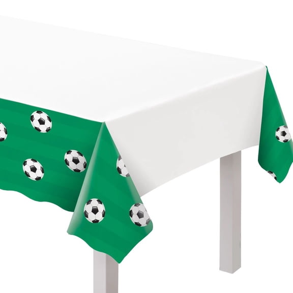 Soccer Corner Kick Plastic Tablecloth