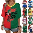 thumbnail image 1 of Soccer Cup 2026 Jersey SENEGAL Soccer for Women with Colombia Flag Color Block and V Neck Short Sleeves Featuring Breathable Fabric for Game Day Parties Black L, 1 of 6