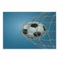 thumbnail image 1 of Soccer Cutting Board, Goal Football in Net Entertainment Playing for Winning Active Lifestyle, Decorative Tempered Glass Cutting and Serving Board, in 3 Sizes, by Ambesonne, 1 of 2