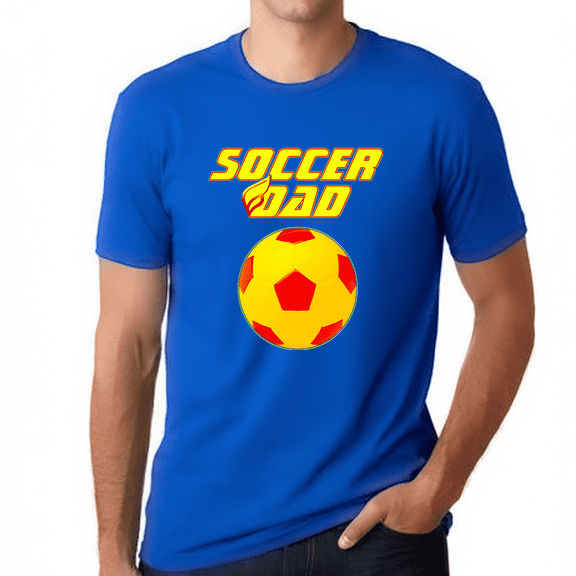 Soccer Dad Shirts for Men - Blue Soccer Dad Shirt - Fathers Day Shirt - Fathers Day Gift