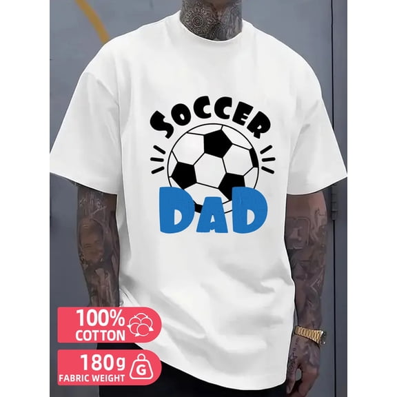 Soccer Dad Tee men white 180G 100% Cotton Summer wear Vintage-inspired,comfortable fit Casual Unisex Shirt Graphic tshirts Vintage Unisex Shirt Cotton tshirts
