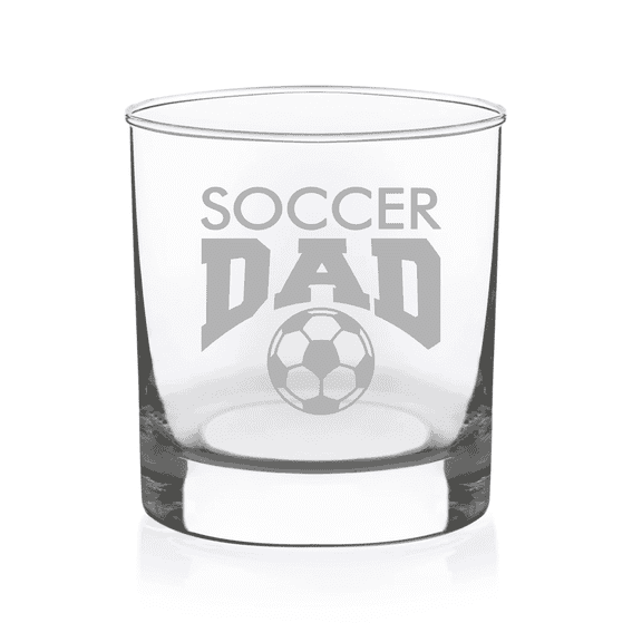 C&M Personal Gifts 11 oz Soccer Dad Whiskey Rocks Glass