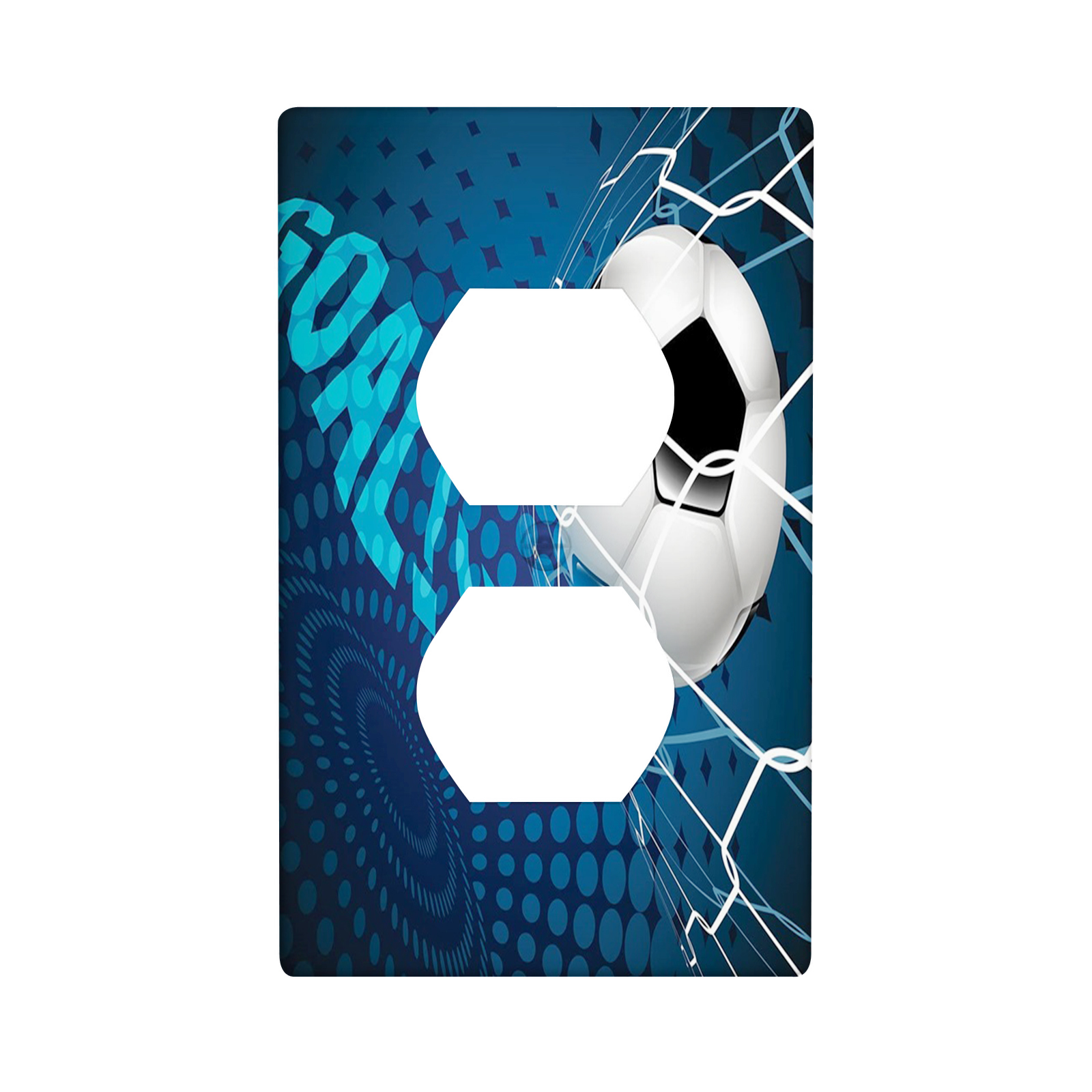 Soccer,Duplex Outlet Covers Wall Plate Decorative,Football European