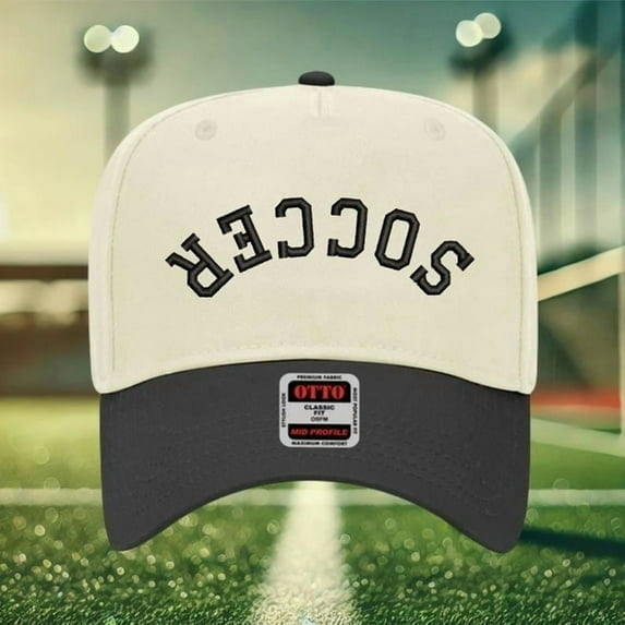 Soccer Embroidered Trucker Hat, Adjustable Snapback Cap for Men and Women, Stylish Retro Baseball Hat, Cool Streetwear Accessory for Soccer Fans and Everyday Casual Outfits