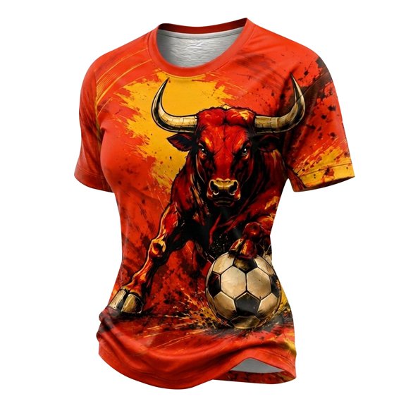 Soccer Event T Shirt Spain Soccer Fan Funny Soccer Graphic Short Sleeve Shirt Soccer Shirts for Women Soccer Shirt Women Soccer Star Soccer Fan Game Day T-shirt