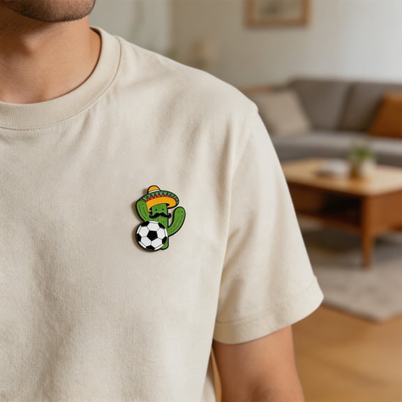 Soccer Fan Gift Set Accent Football Match Badge