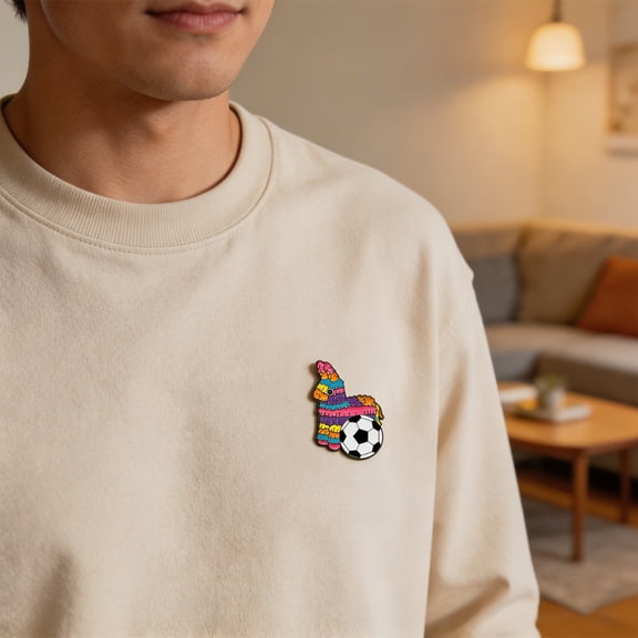 Soccer Fan Gift Set Accent Football Match Badge