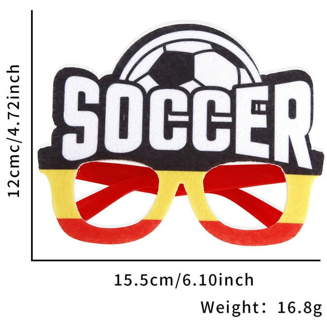 Soccer Fan Glasses for Football Themed Parties and Events