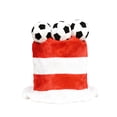 thumbnail image 1 of Soccer Fan National Flag Novelty Top Hat Colorful Stadium Cheering Headwear for Festive Game Day Celebrations and Carnival Parties, 1 of 8