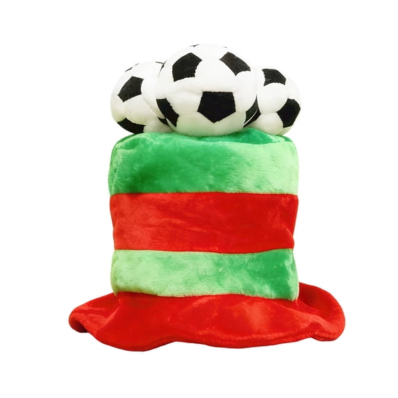 Soccer Fan National Flag Novelty Top Hat Colorful Stadium Cheering Headwear for Festive Game Day Celebrations and Carnival Parties