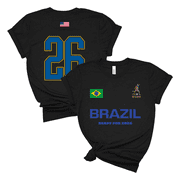 Soccer Fan Shirt 2026 Brazil Tournament Tee Men Women National Flag Supporter Futbol International Top