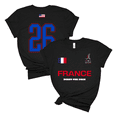 thumbnail image 1 of Soccer Fan Shirt 2026 France Tournament Tee Men Women National Flag Supporter Futbol International Top, 1 of 3