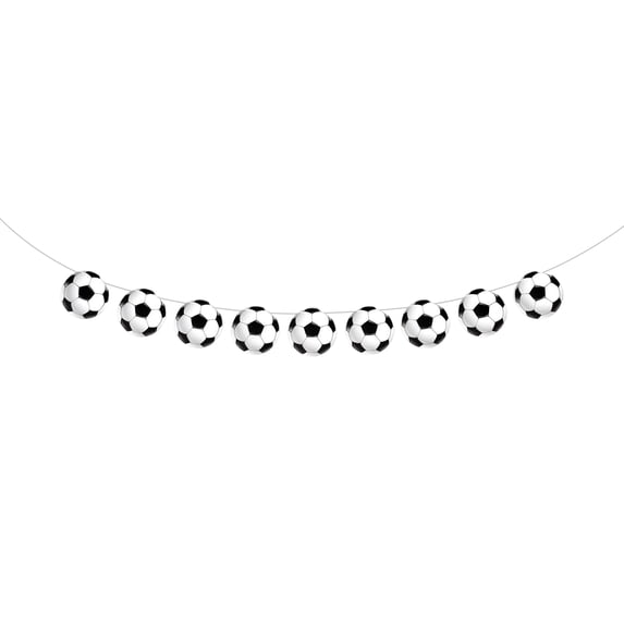 Soccer Festivity Gear Party Decor Set - Football Themed Banner & Tableware Kit for Global Soccer Tournament, Disposable Paper Decor Essentials