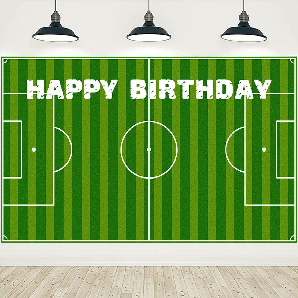 Soccer Field Backdrop Soccer Boy Birthday Party Background Banner