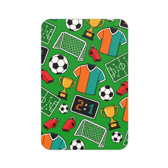 Soccer Field Icon Pattern Acrylic Fridge Magnets Decorative Refrigerator Magnets for Kitchen Office Whiteboard Locker